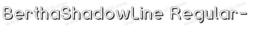 BerthaShadowLine Regular字体转换